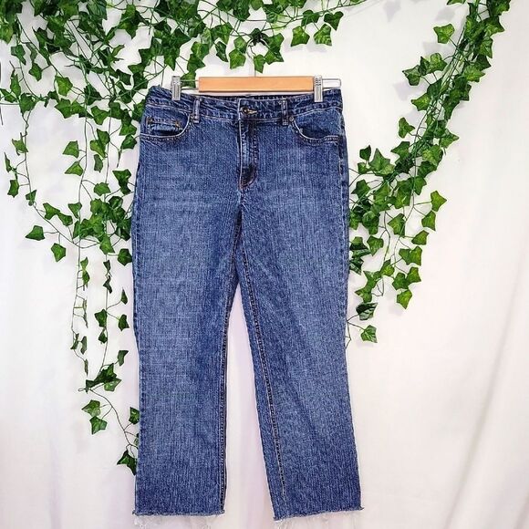 a.n.a. Cropped Classic Denim Pants. Size 8. EUC - Picture 1 of 7